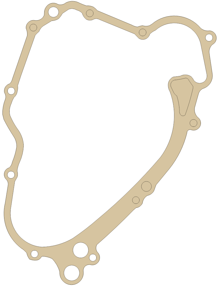 Suzuki RM80 Clutch Cover gasket outline
