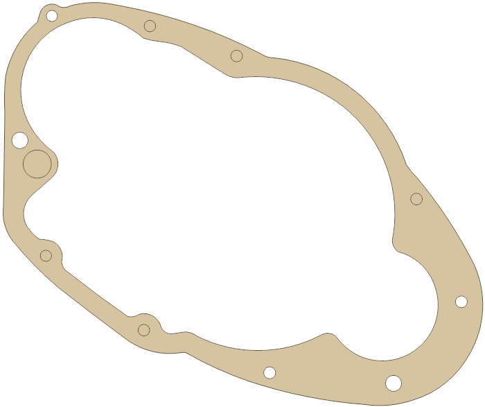 Suzuki 11482-1800 gasket outline, OEM 11482-1800, A material
