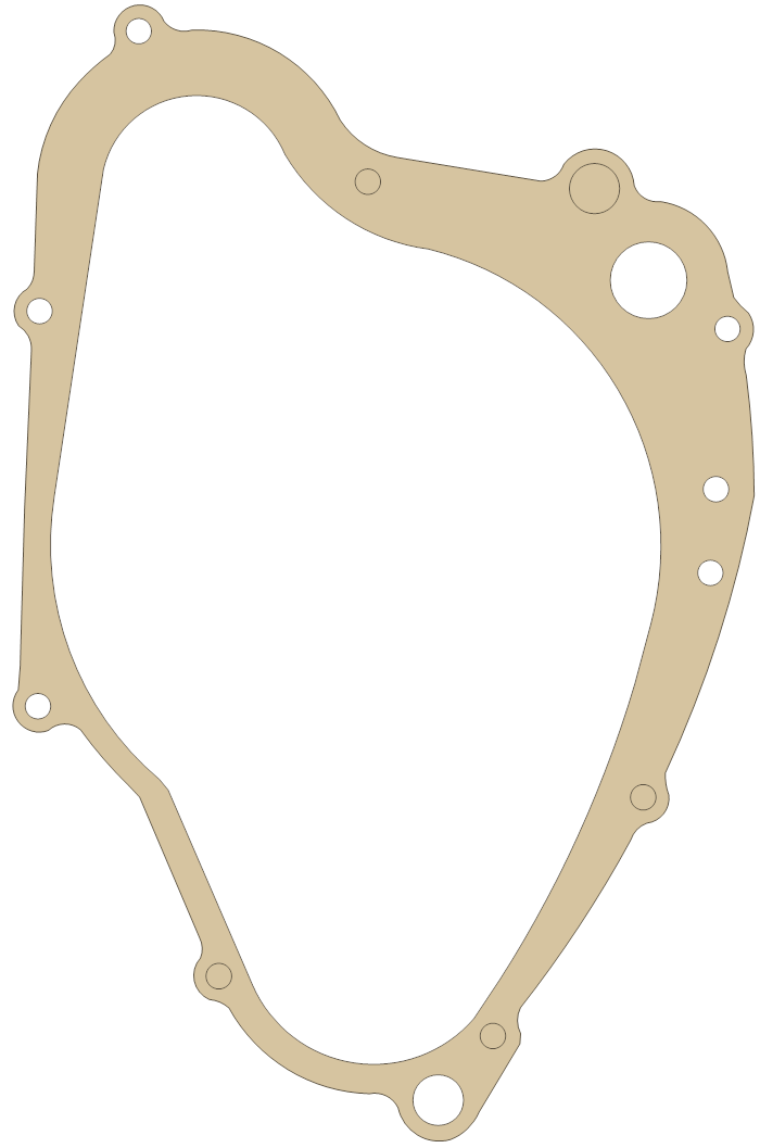 Suzuki Clutch Cover gasket outline, OEM 11482-14210-H17, A material