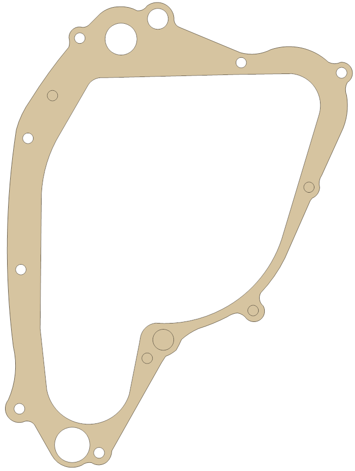 Suzuki Clutch Cover gasket outline, OEM 11482-14300-H17, A material