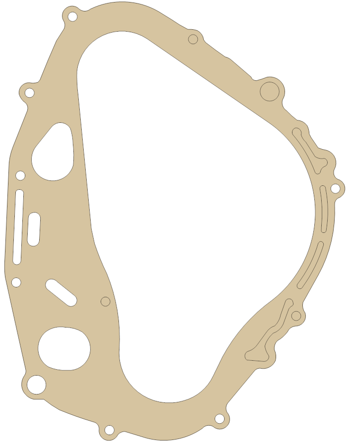 Suzuki Clutch Cover gasket outline, OEM 11482-14A03, A material