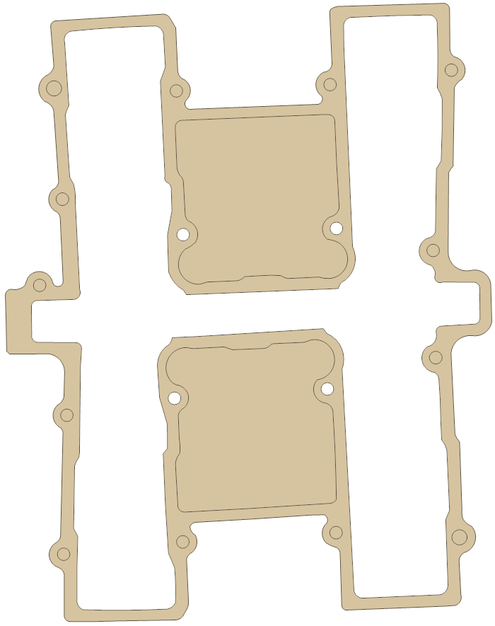Suzuki XN85 Gasket gasket outline