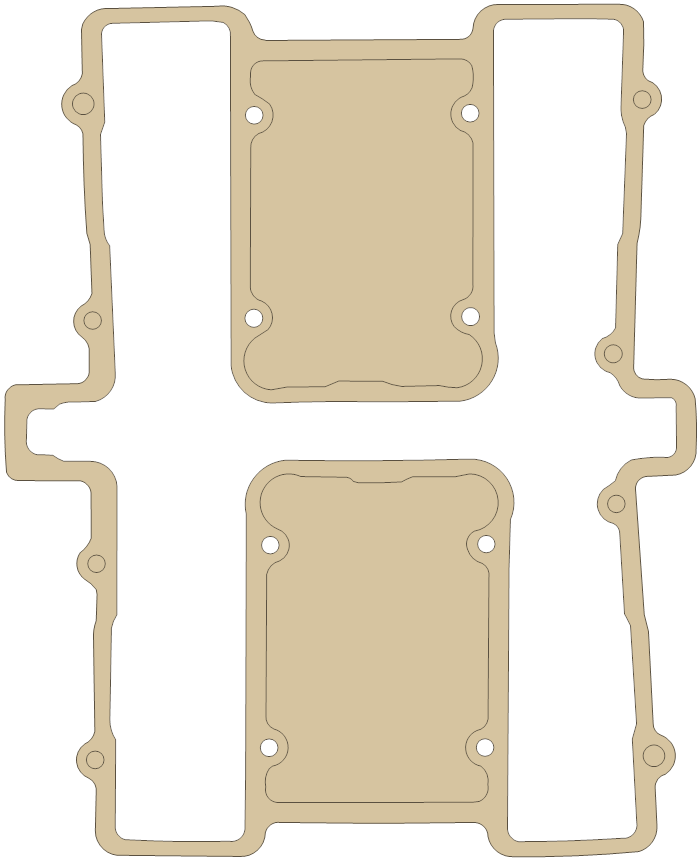 Suzuki Cylinder Head Cover gasket outline, OEM 11173-47004-H17, B material