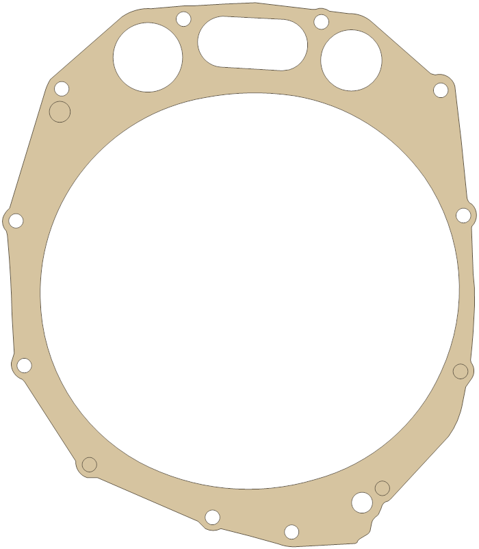 Suzuki GSX1300R Clutch Cover gasket outline
