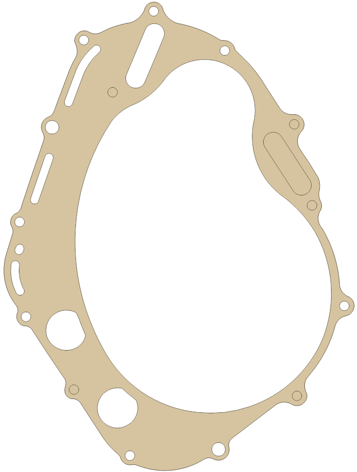 Suzuki Cover gasket outline, OEM 11482-17G00, A material