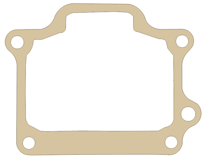 Suzuki Float Bowl gasket outline, OEM 13258-02100, A material