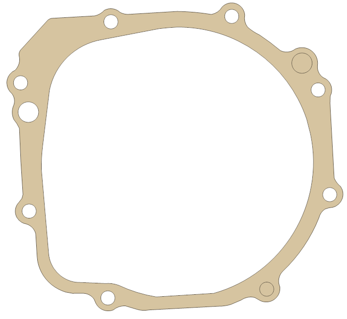 Suzuki Cover gasket outline, OEM 11483-35F00, A material