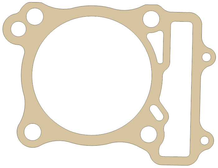 Suzuki Cylinder gasket outline, OEM 11242-19F00, A material