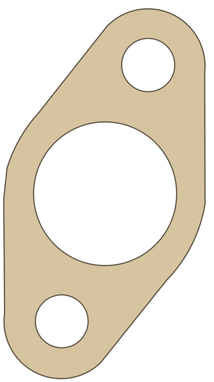 Suzuki GN400L Tensioner Adjuster gasket outline