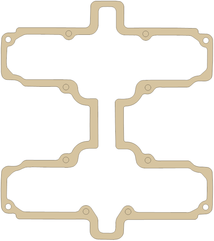 Suzuki GS450 Cyl Head Cover gasket outline