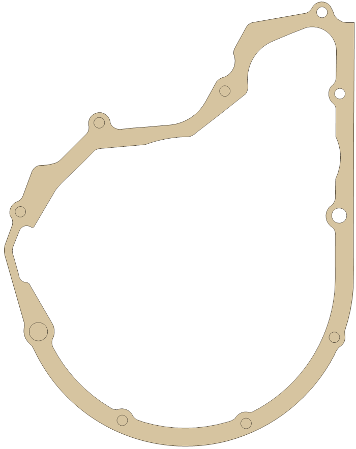 Suzuki VL800 Generator Cover gasket outline