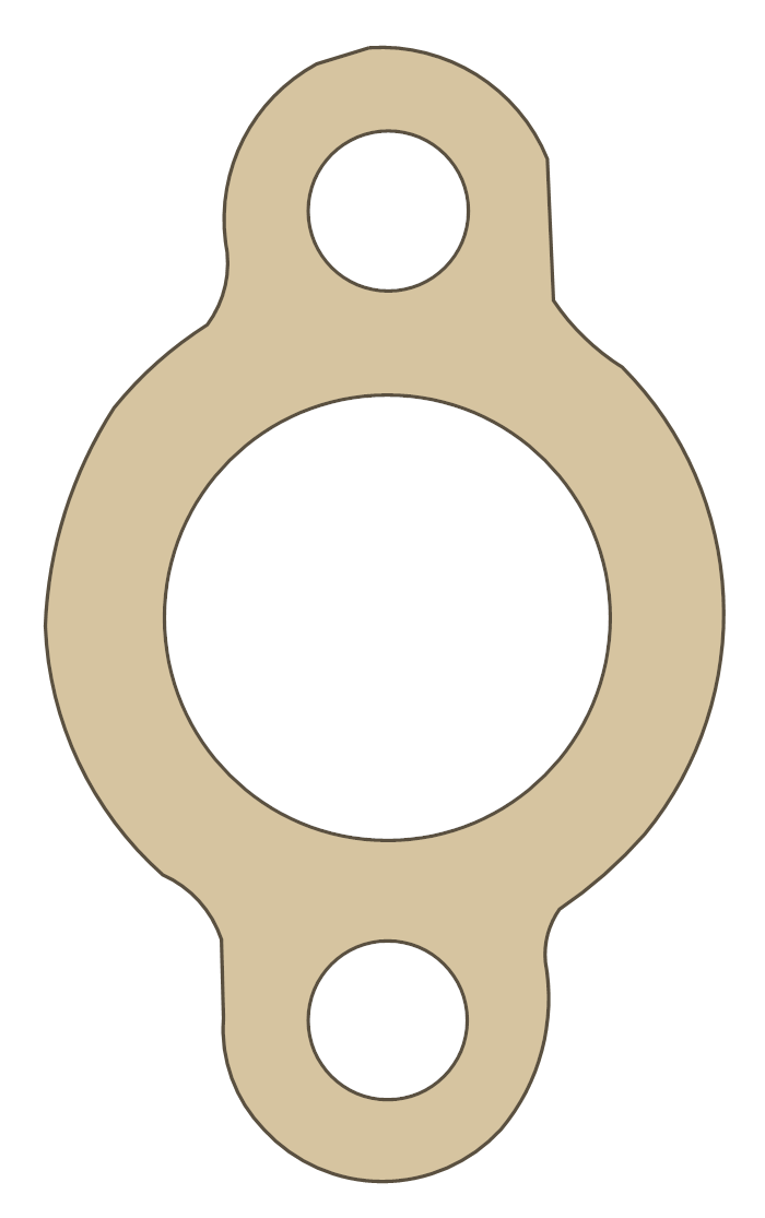 Suzuki DR200 Tensioner gasket outline