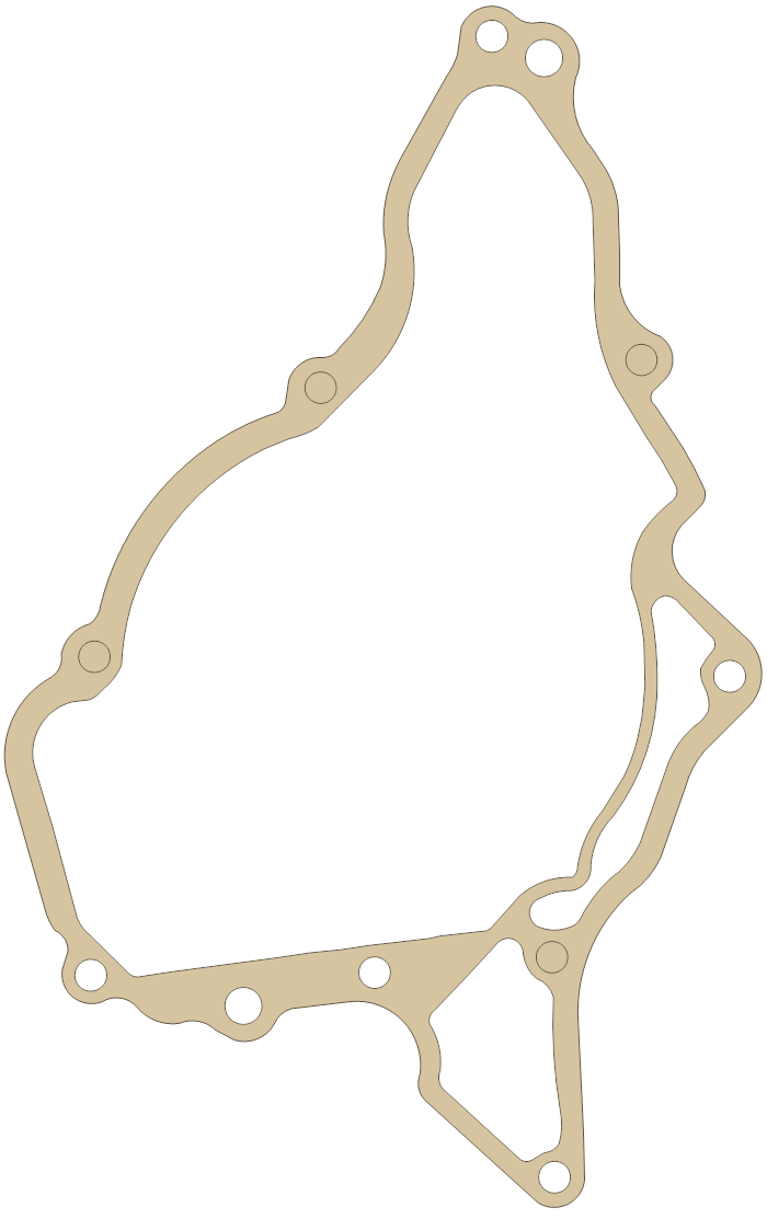 Suzuki Generator gasket outline, OEM K1106-10125, A material
