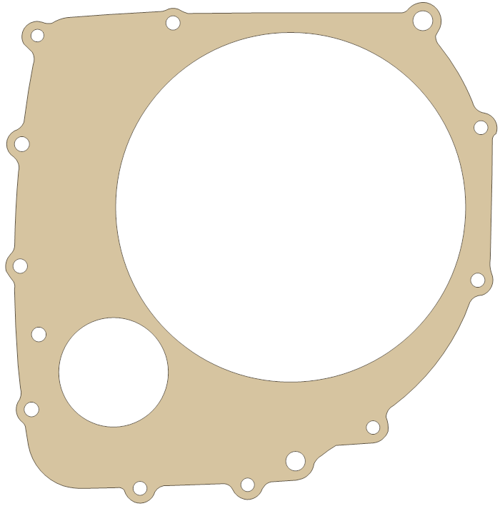 Suzuki Clutch Cover gasket outline, OEM 11482-49000, A material