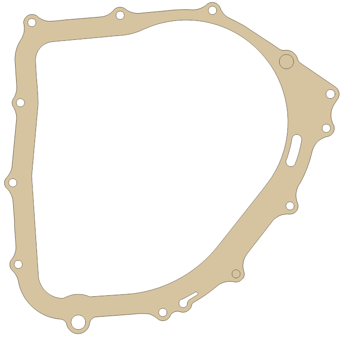 Suzuki Clutch Cover gasket outline, OEM 11482-31G00, A material