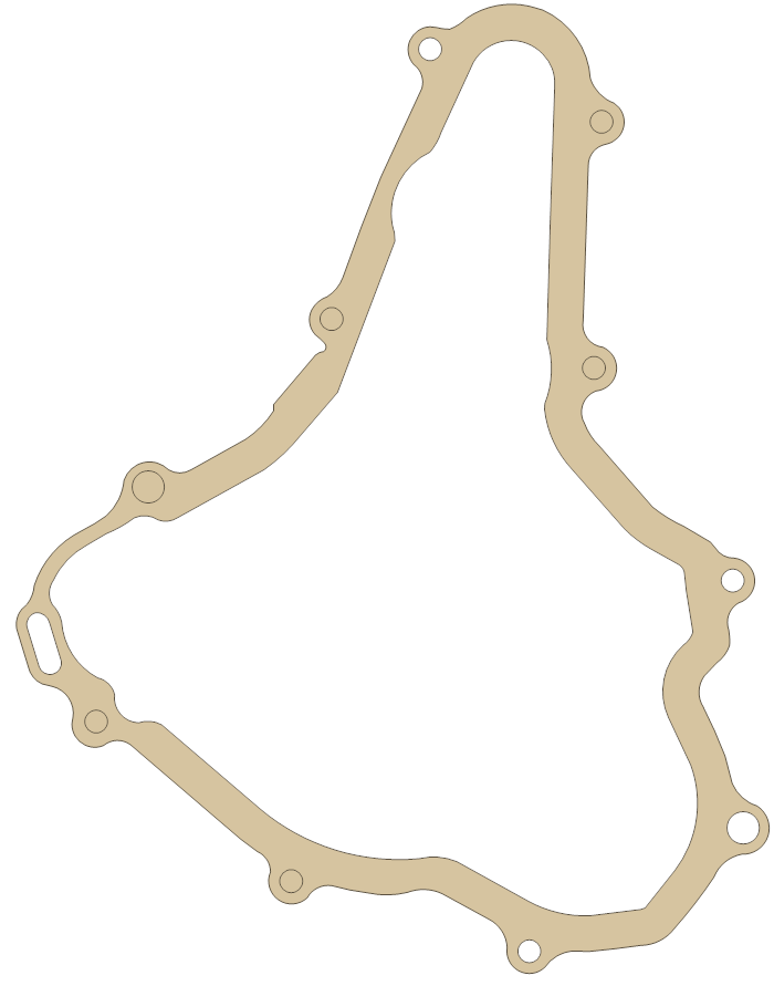 Suzuki Magneto gasket outline, OEM 11483-45G00, A material