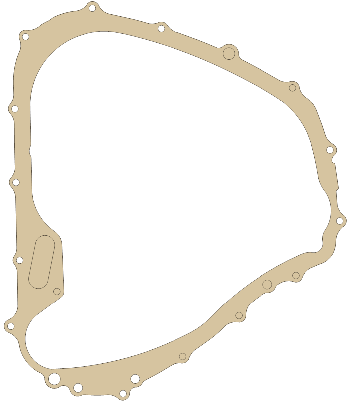 Suzuki Magneto gasket outline, OEM 11483-31G00, A material