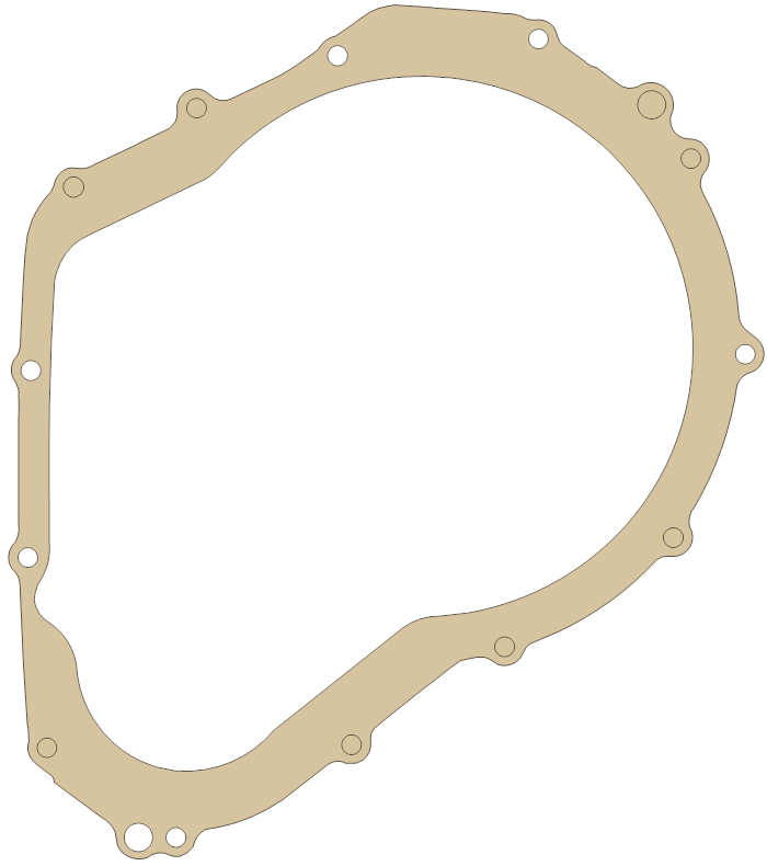 Suzuki Clutch Cover gasket outline, OEM 11482-01H00, A material