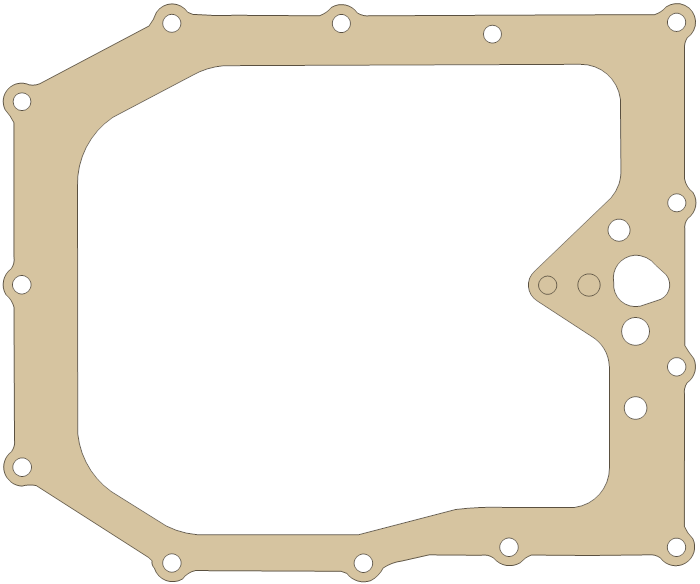 Suzuki Gasket gasket outline, OEM 11489-27A21, A material