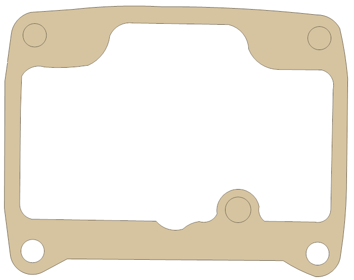 Suzuki TM250 Float Chamber gasket outline