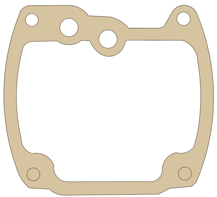 Suzuki FZ50 Float Chamber gasket outline