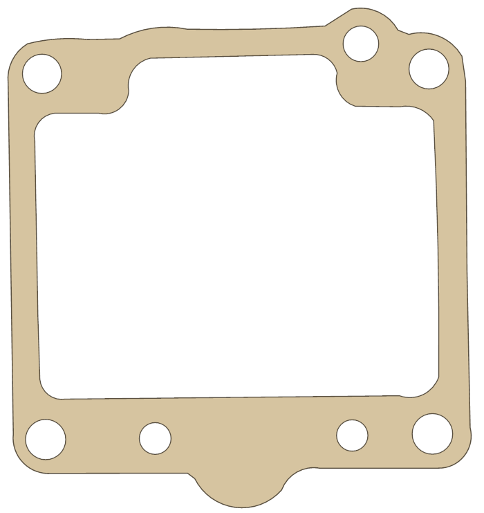 Suzuki GS450GA Float Chamber gasket outline