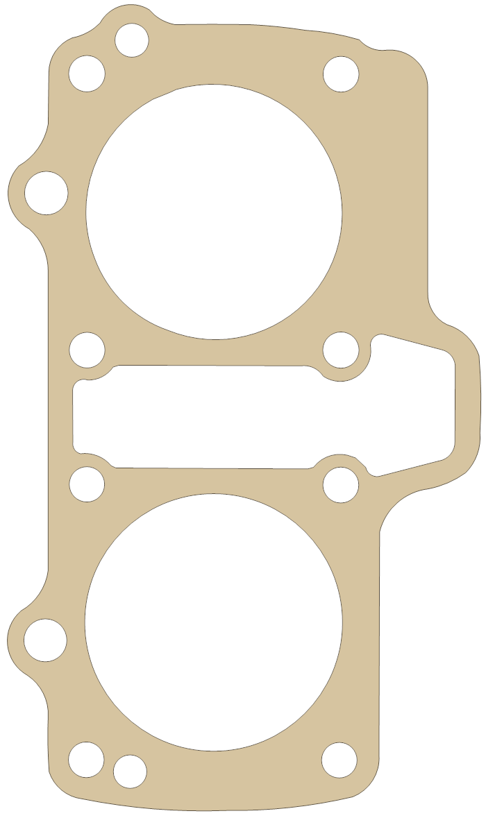 Suzuki GS300L Cylinder gasket outline