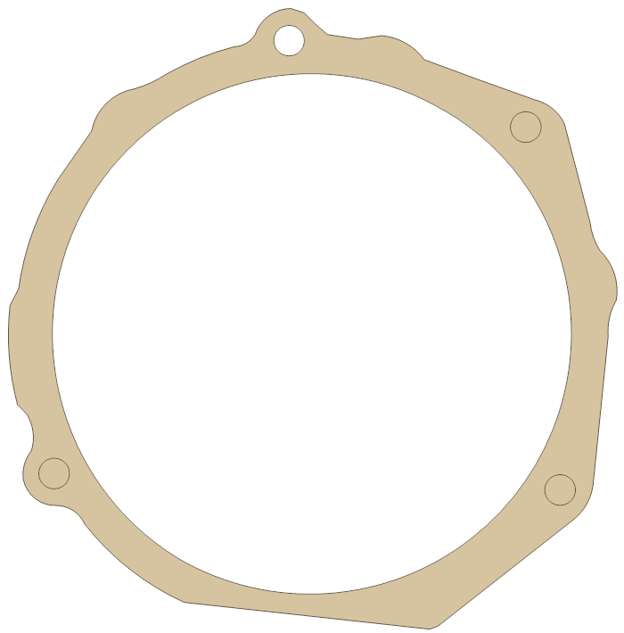 Suzuki Magneto Cover gasket outline, OEM 11483-01B00, A material