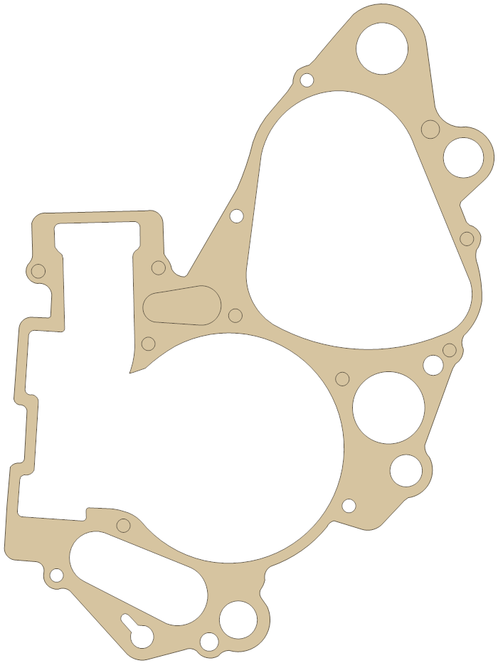 Suzuki Crankcase gasket outline, OEM 11481-28E10, A material
