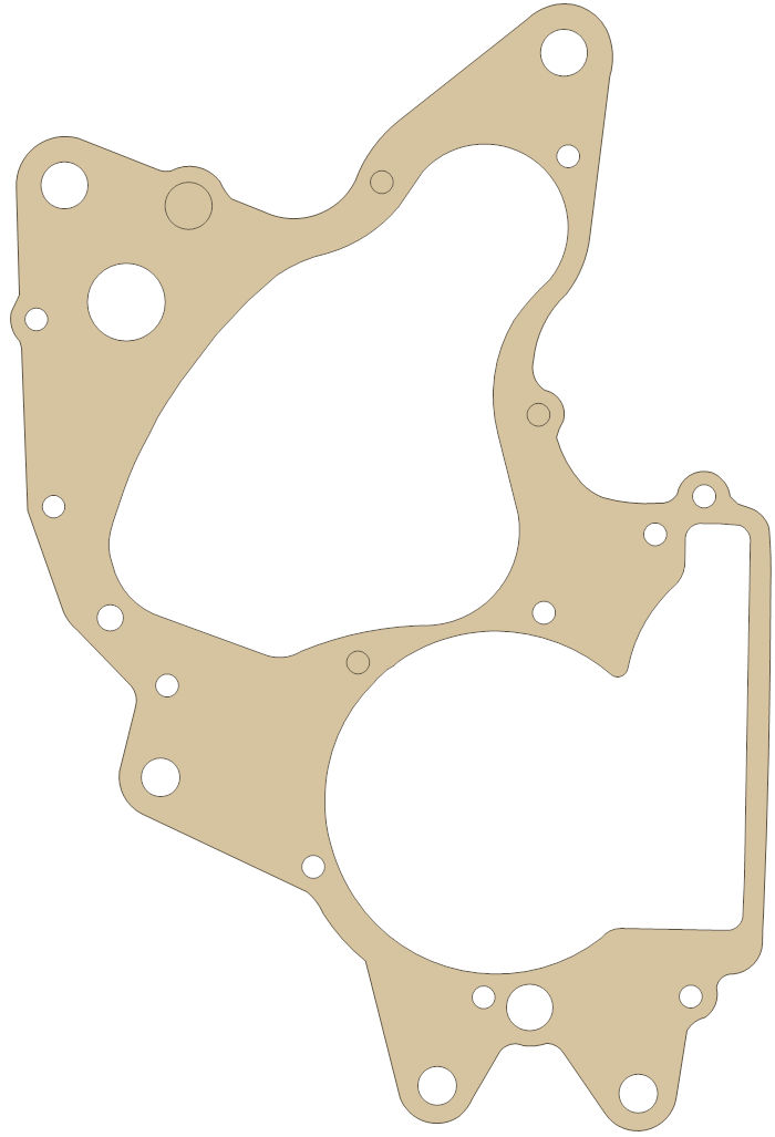 Suzuki RS175 Gasket gasket outline
