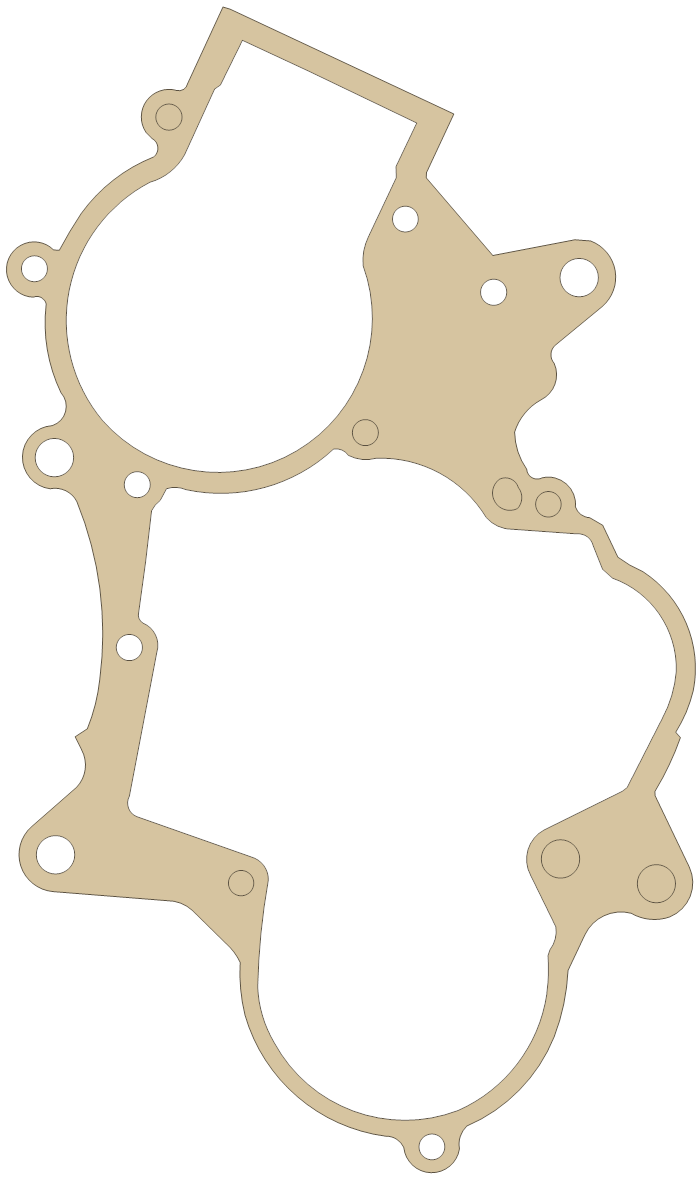 Suzuki 11481-02000 gasket outline, OEM 11481-02000, A material