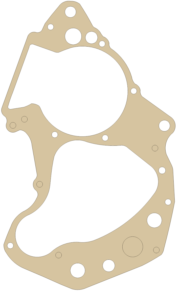 Suzuki Center Case gasket outline, OEM 11481-14110, A material