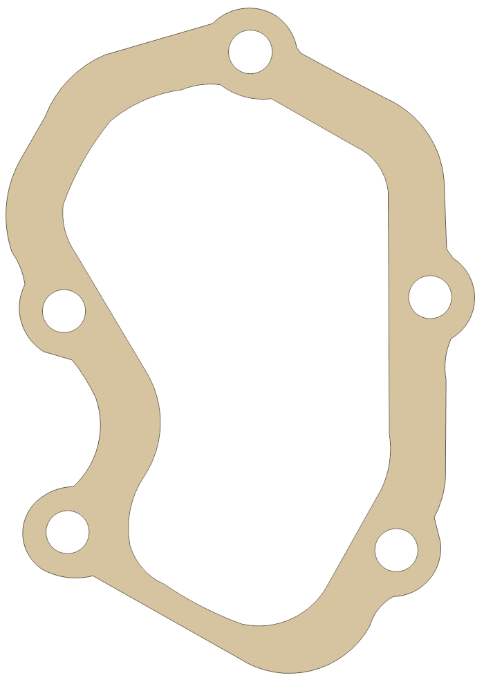 Suzuki Cylinder Cover No.1 gasket outline, OEM 11233-28C21, A material