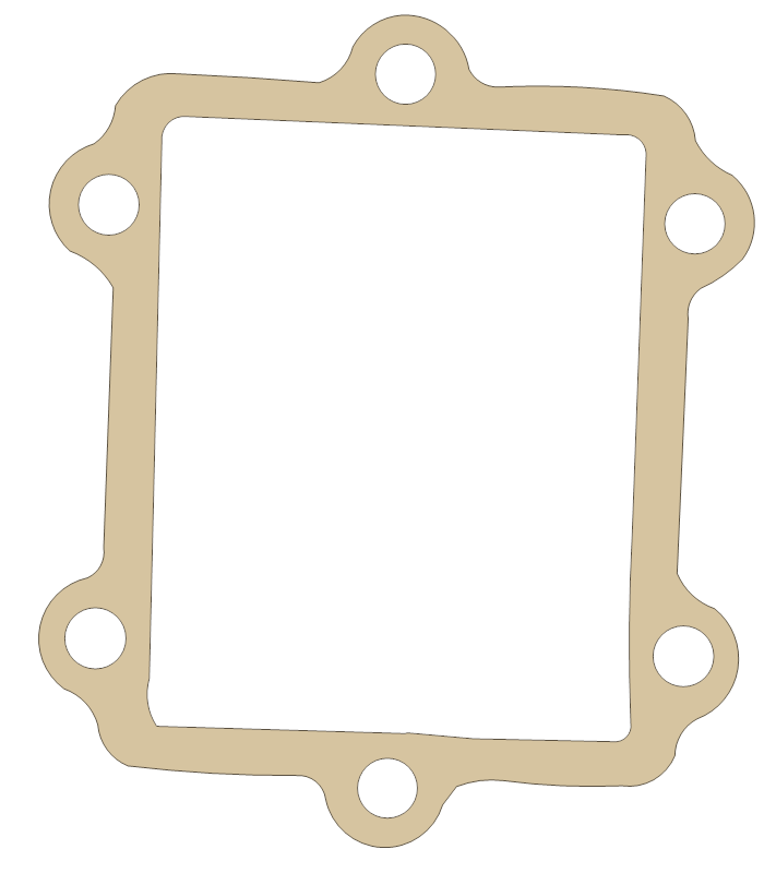 Suzuki LT500R Reed Valve gasket outline