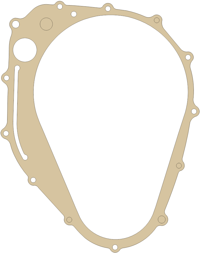 Suzuki VZ800 Clutch Cover gasket outline