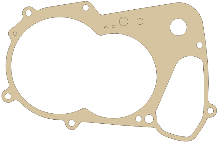 Suzuki LT50 Clutch Cover gasket outline