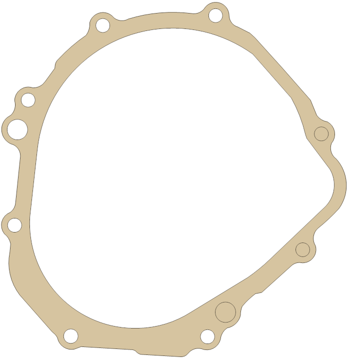 Suzuki GSX-R1000 Clutch Cover gasket outline