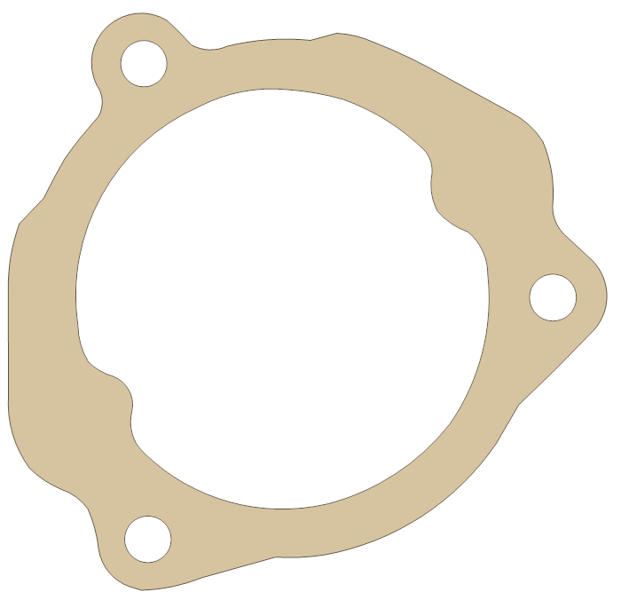 Suzuki Strainer Cover gasket outline, OEM 16527-33E00, A material