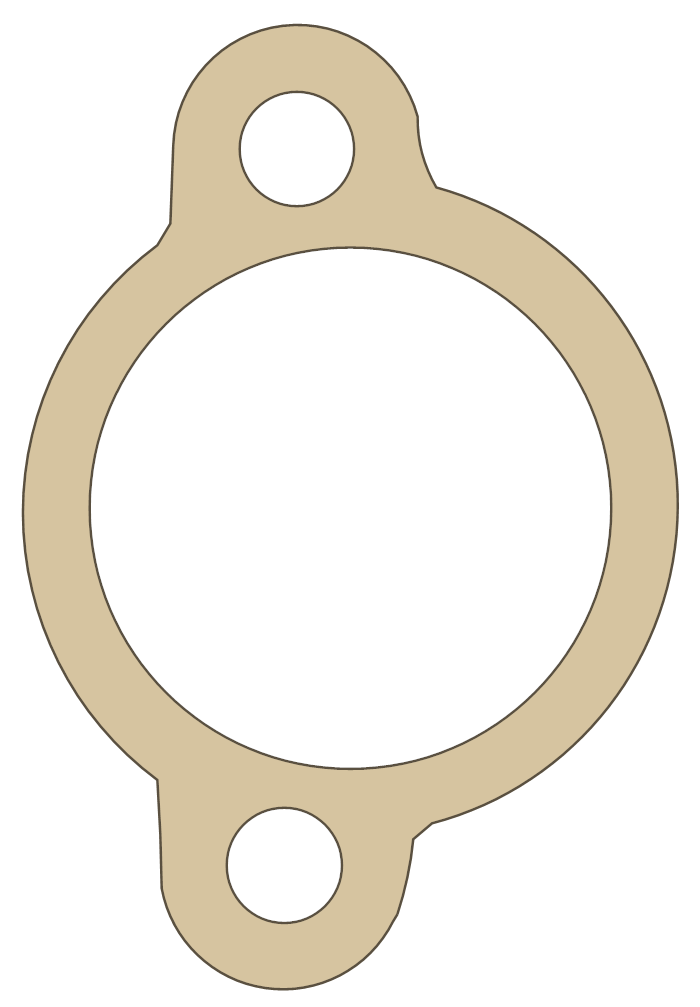 Suzuki GSX750F Tensioner Adjuster gasket outline