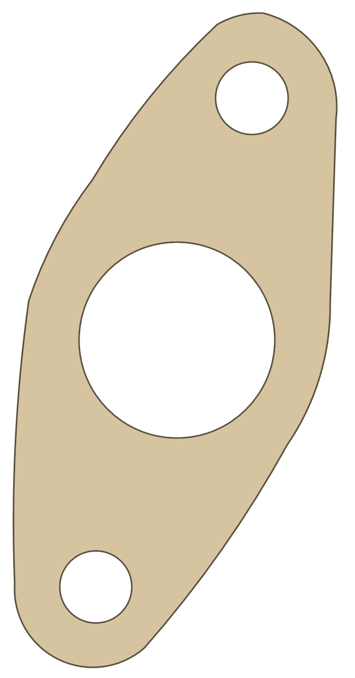Suzuki GSX550ES Tensioner Adjuster gasket outline