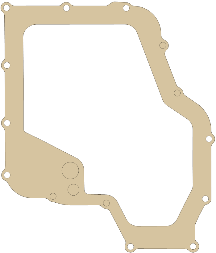 Suzuki Oil Pan gasket outline, OEM 11489-24F01, B material