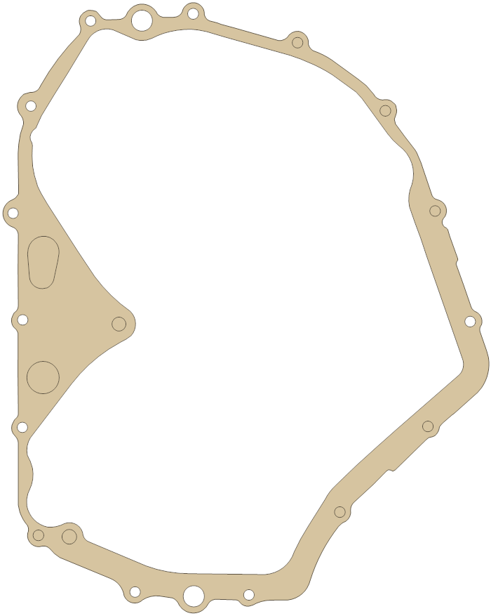 Suzuki 11483-38F10 gasket outline, OEM 11483-38F10, A material