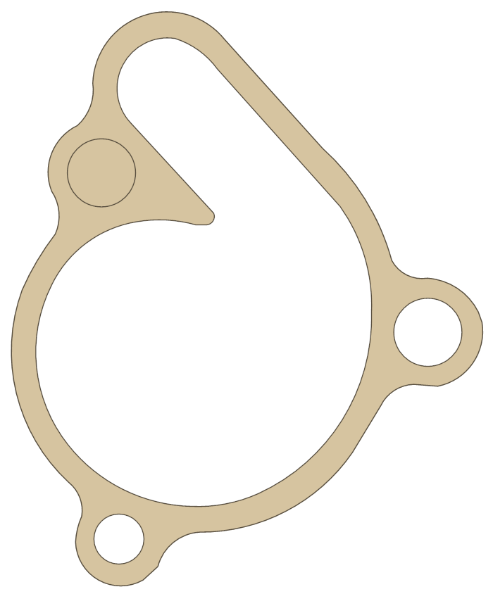 Suzuki Water Pump gasket outline, OEM 17431-36F00, A material