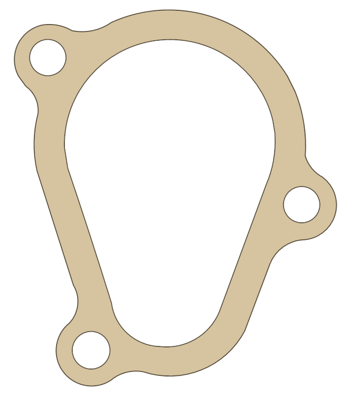 Suzuki Cylinder Gasket 2 gasket outline, OEM 11234-37F20, A material