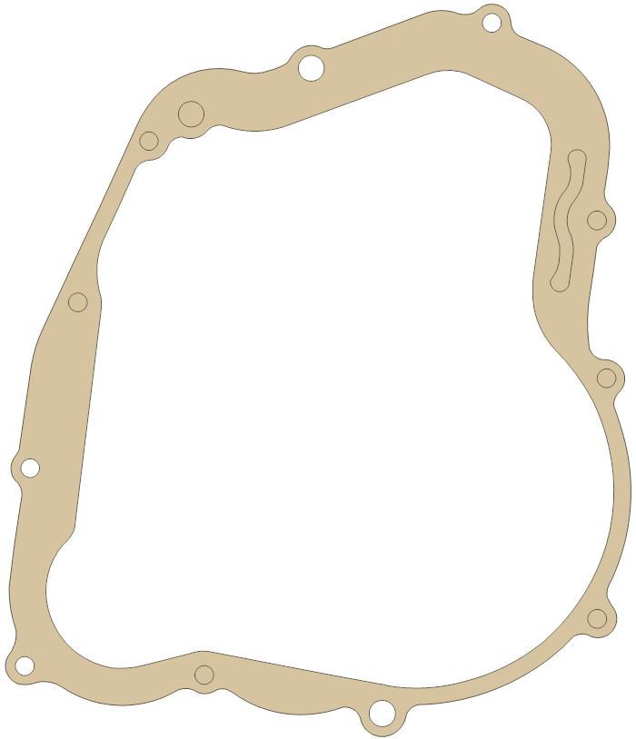 Suzuki DRZ250 Clutch gasket outline