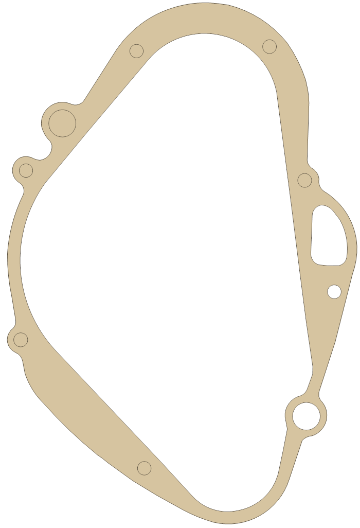 Suzuki Gasket gasket outline, OEM 11482-28001, A material