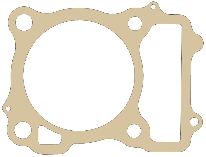 Suzuki DRZ250 Base Gasket gasket outline