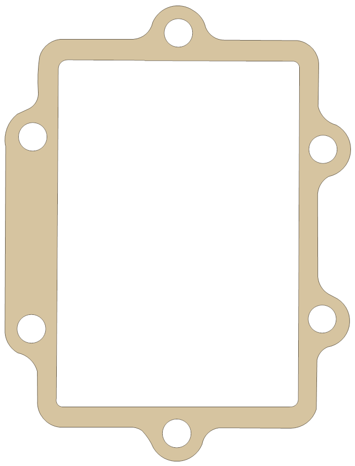 Suzuki Reed Valve gasket outline, OEM 13156-37E10, A material