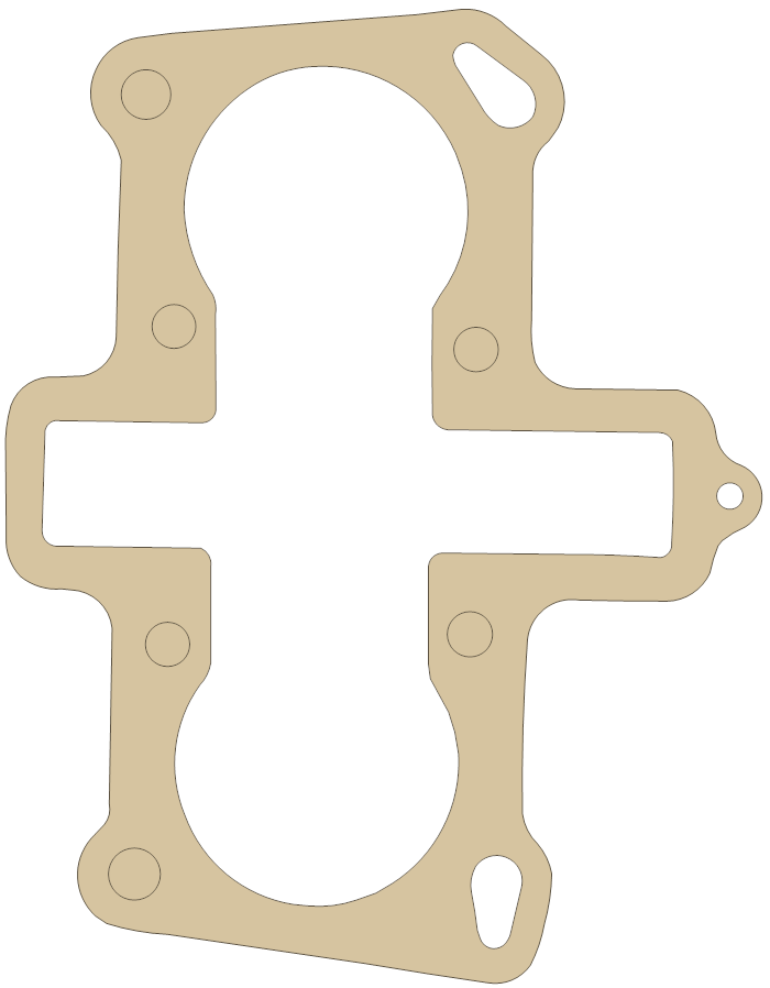 Suzuki CB160 Base gasket outline