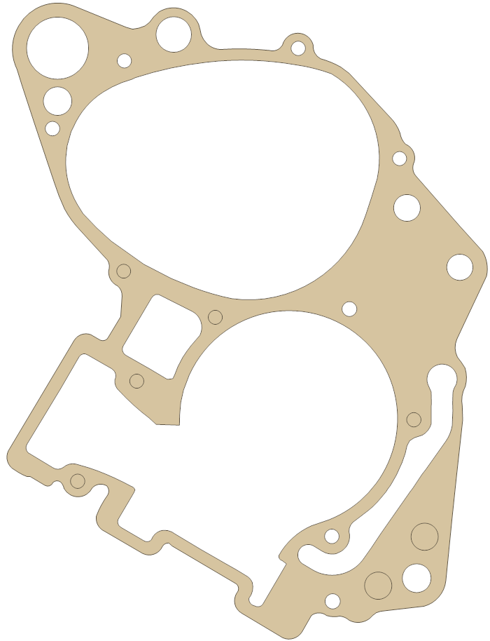Suzuki Center Case gasket outline, OEM 11481-36F20, A material